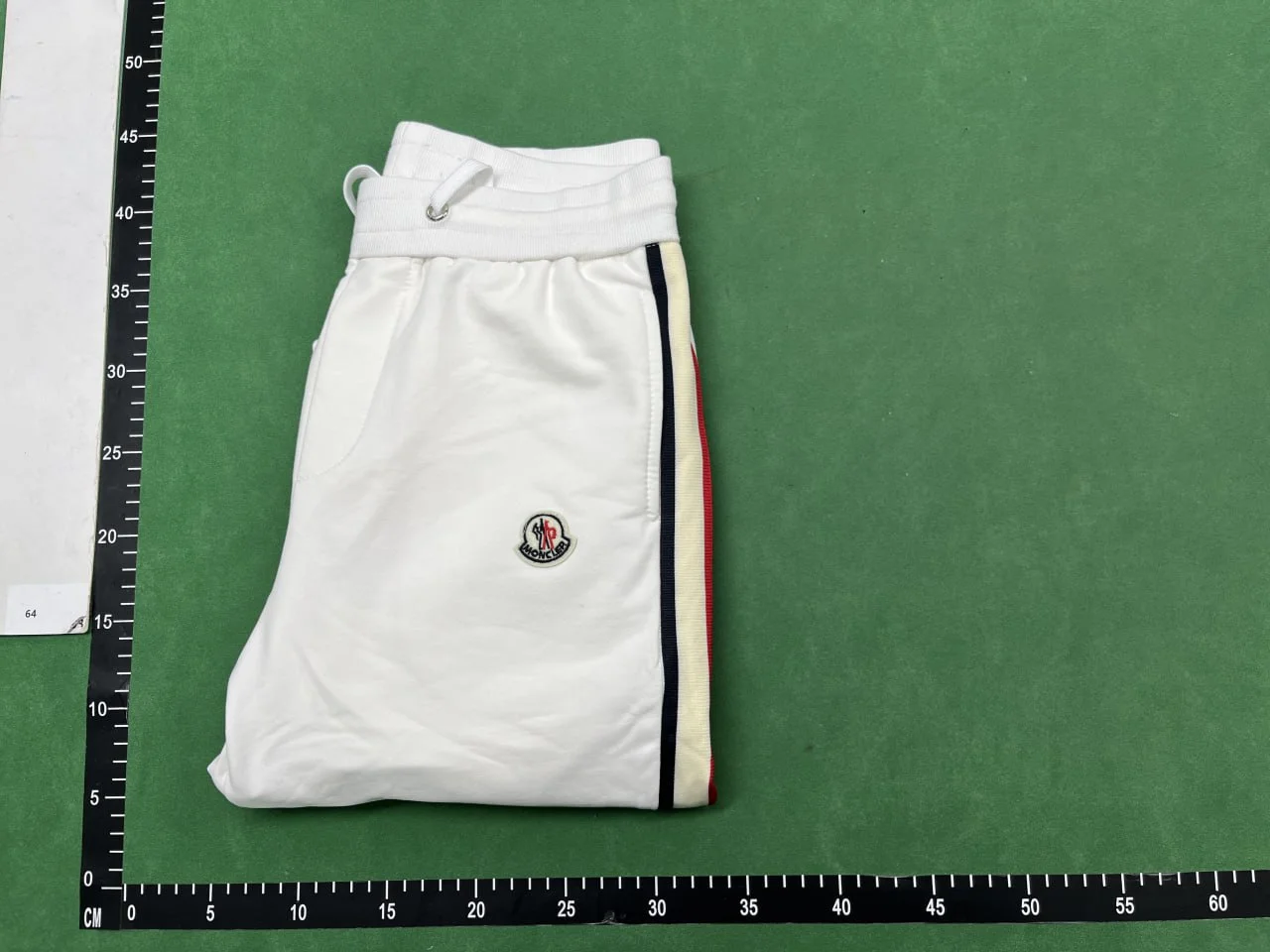 TMoncler Pants White Black Green QC photo