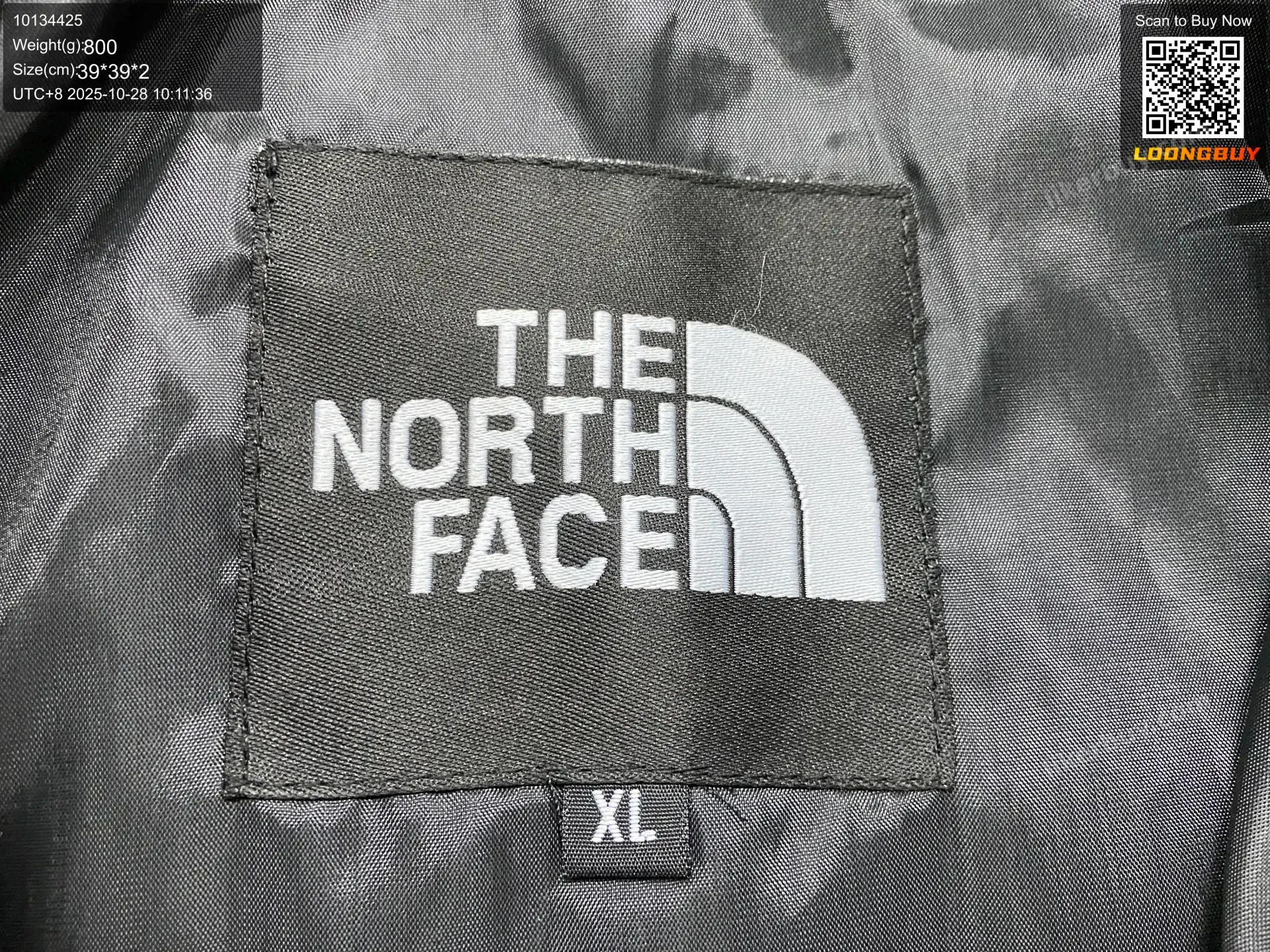 The North Face down jacket product reference 1