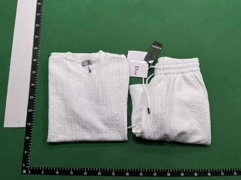 Dior short sleeve suit QC photo
