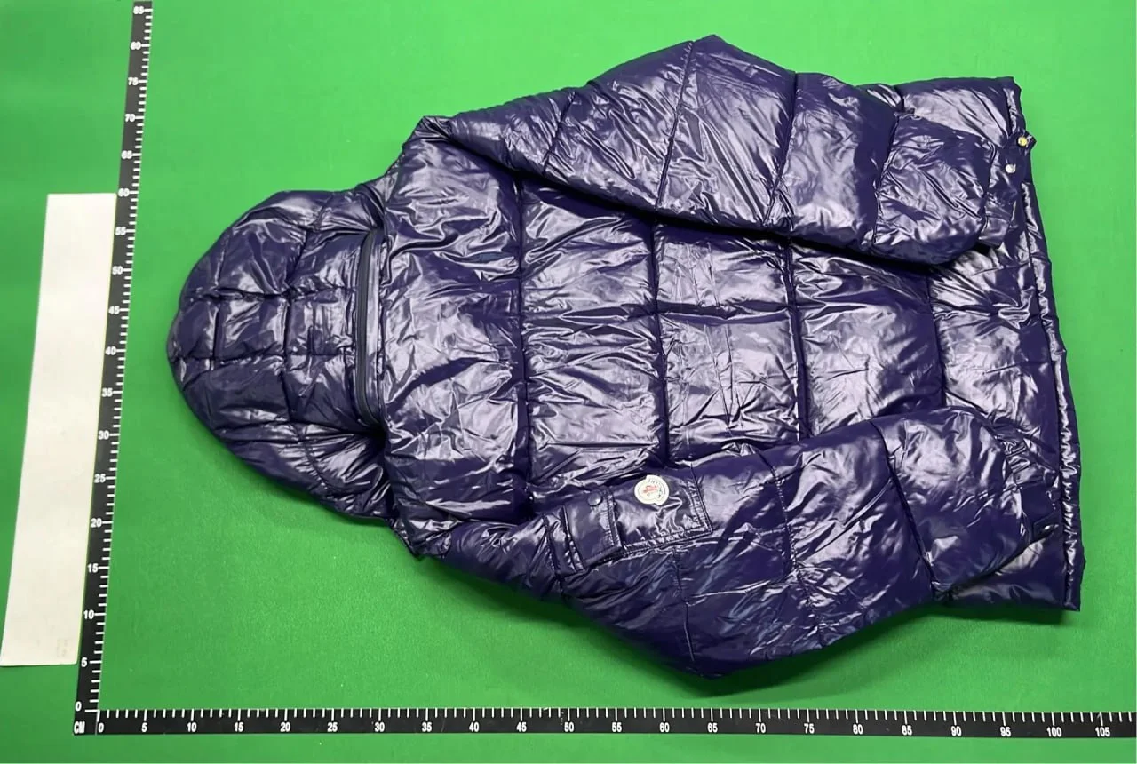 Moncler down jacket QC photo