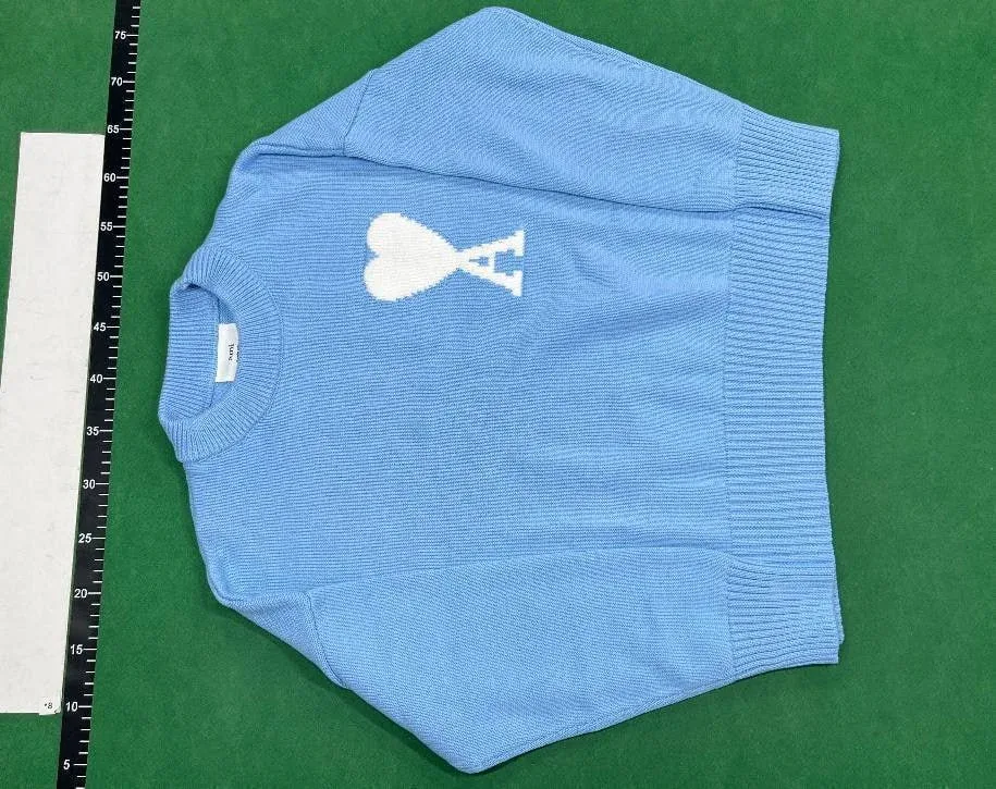 AMI All Over Heart Logo Crewneck Sweaters QC photo