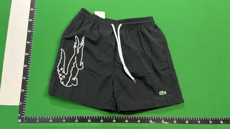 Lacoste Striped Swim Shorts QC photo