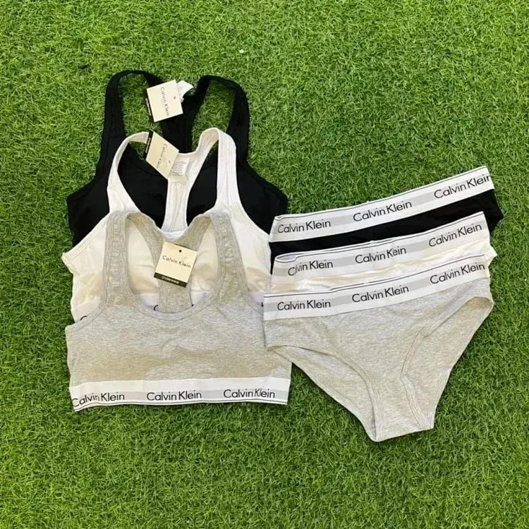 Calvin Klein Bralette and Thong Underwear Set QC photo