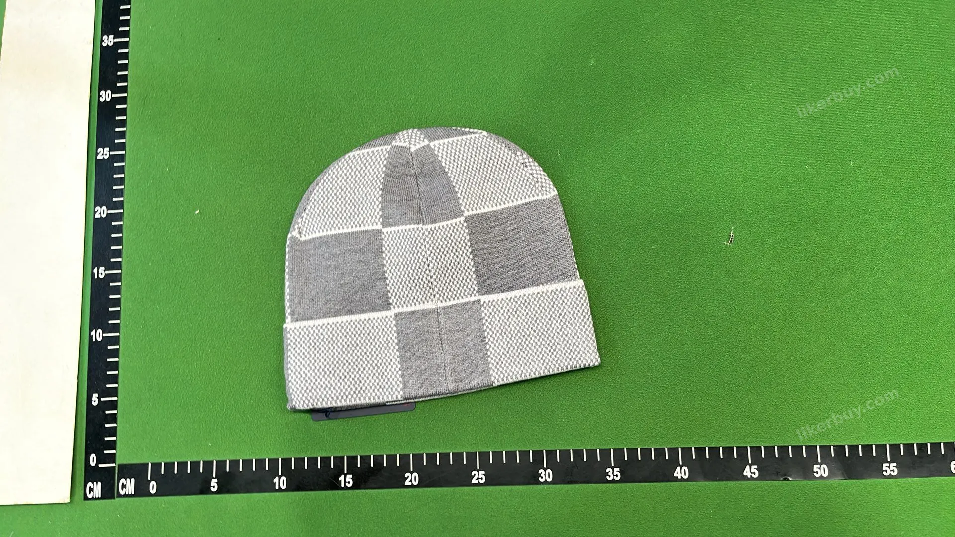 Louis Vuitton Hard White Black Beanie QC photo