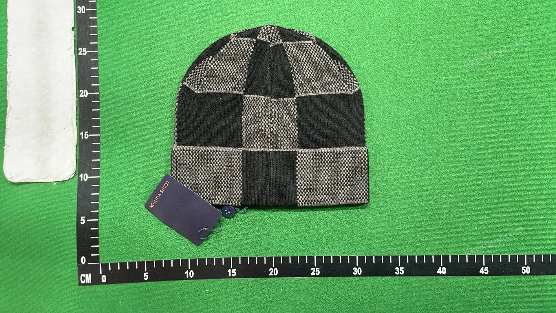 Louis Vuitton Hard White Black Beanie QC photo