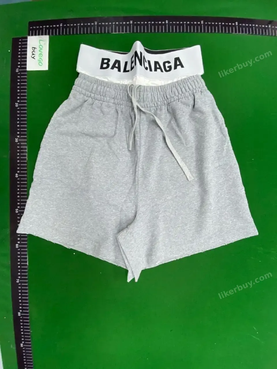 Balenciaga Logo Waistband Sweat Shorts QC photo