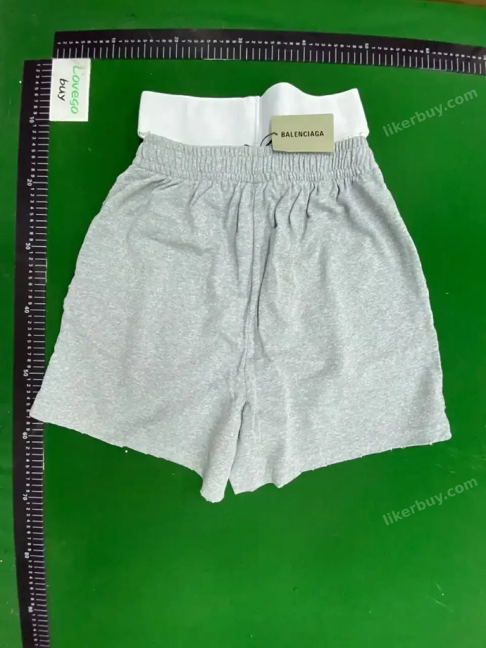 Balenciaga Logo Waistband Sweat Shorts QC photo