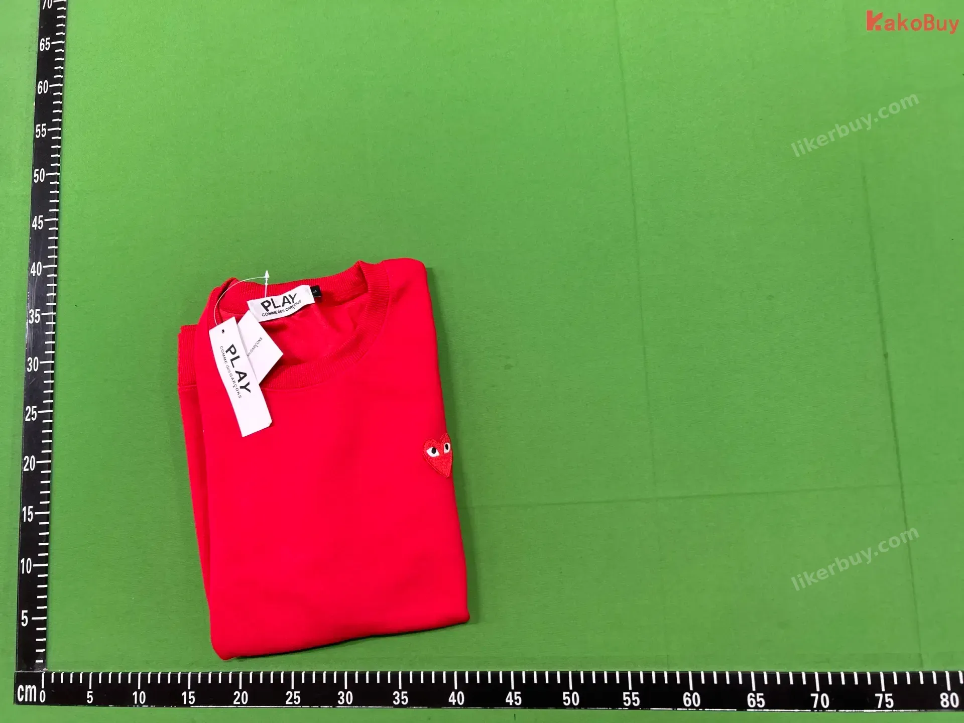Comme des Garçons PLAY Heart Logo Sweatshirt QC photo
