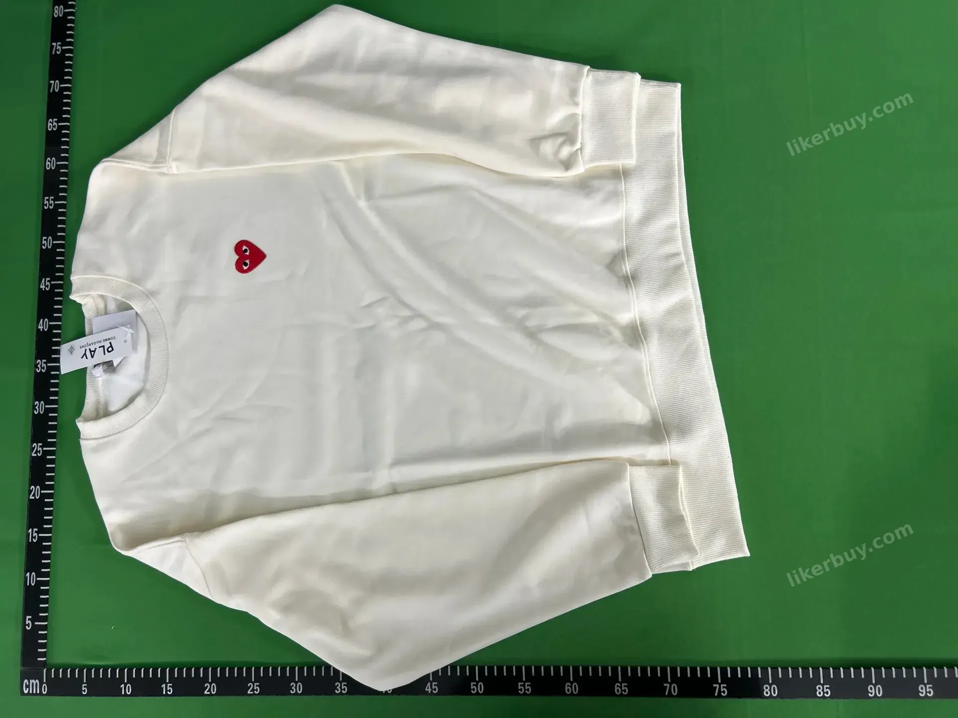 Comme des Garçons PLAY Heart Logo Sweatshirt QC photo