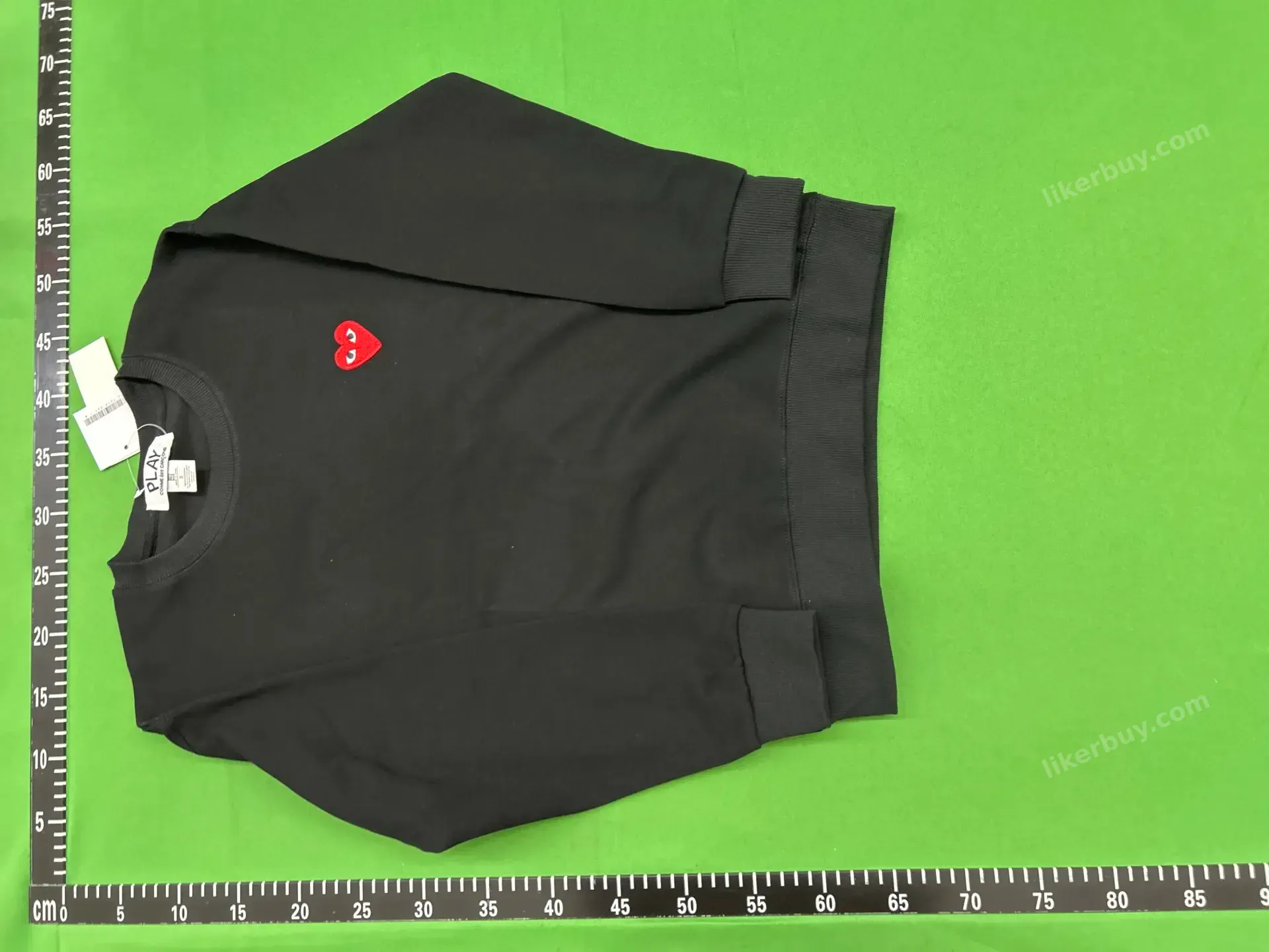 Comme des Garçons PLAY Heart Logo Sweatshirt QC photo