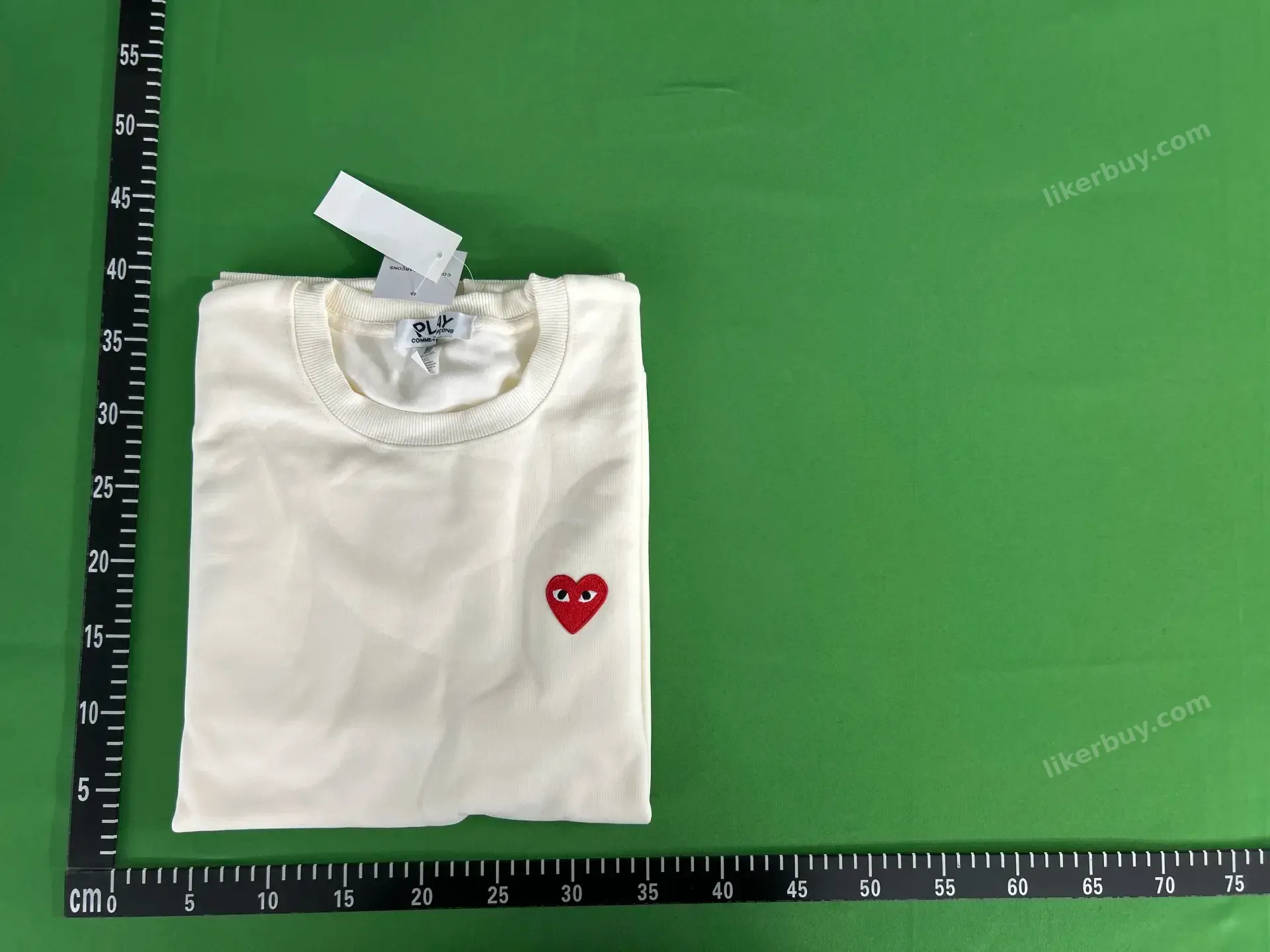 Comme des Garçons PLAY Heart Logo Sweatshirt QC photo